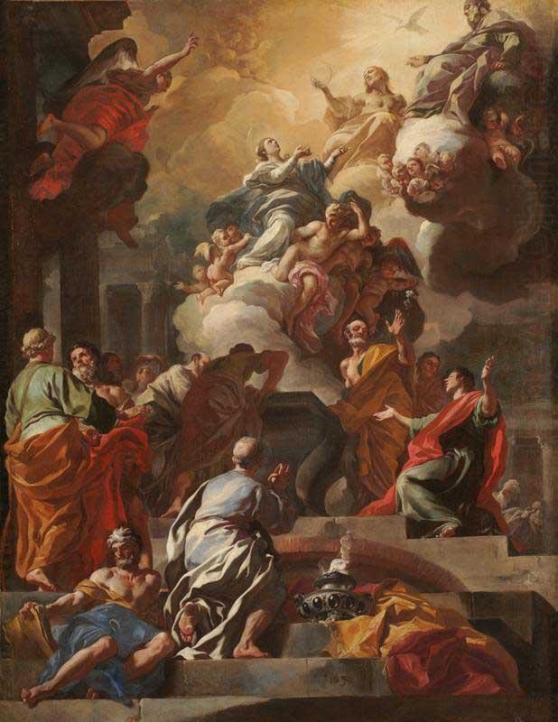 Francesco Solimena L Assomption et le Couronnement de la Vierge china oil painting image